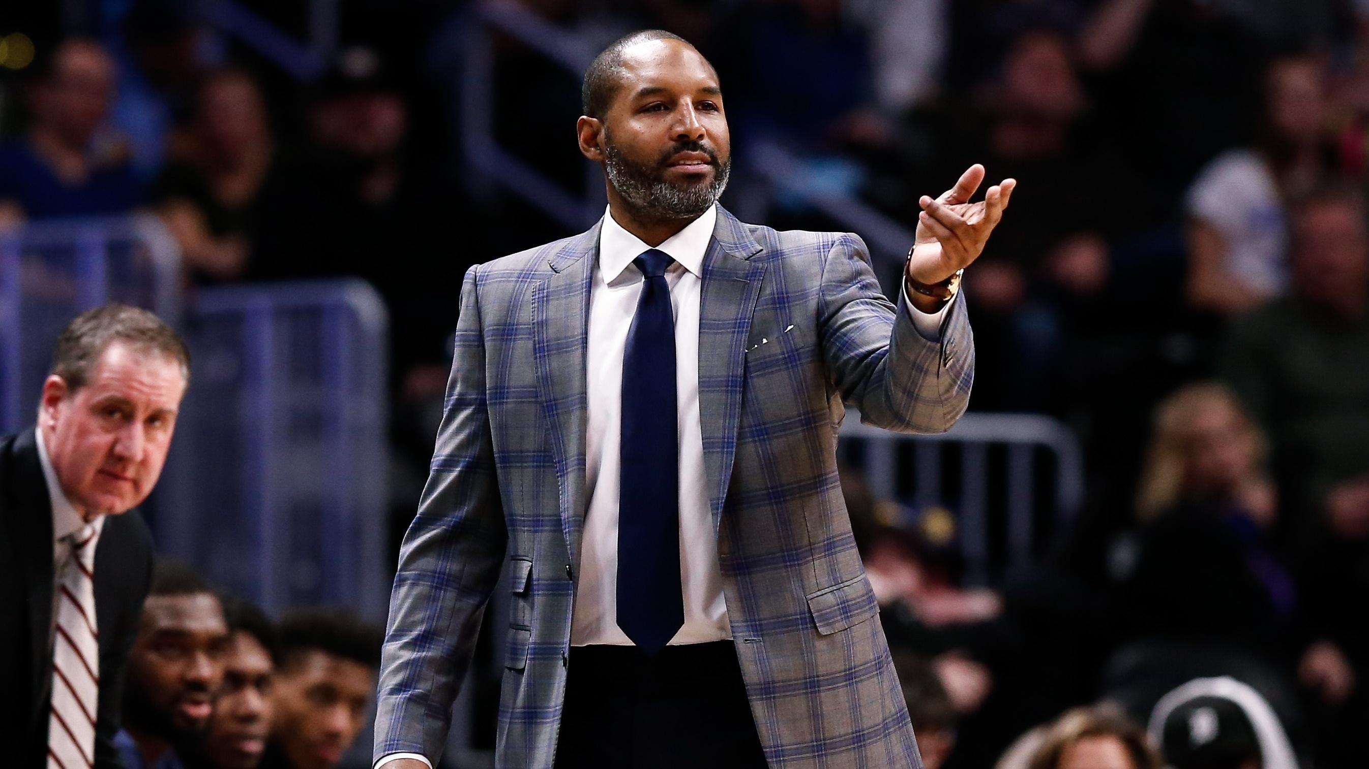 Dec 20, 2019; Denver, Colorado, USA; Minnesota Timberwolves assistant head coach David Vanterpool in the second quarter against the Denver Nuggets at the Pepsi Center. / © Isaiah J. Downing-USA TODAY Sports