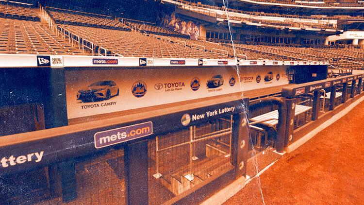 Dugout at Citi Field / Treated Image by SNY